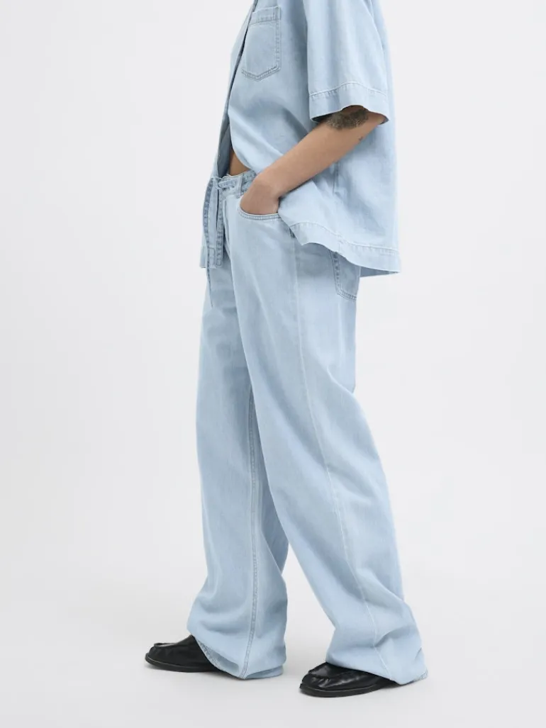 JXSURA WIDE MW JEANS DNM light blue denim