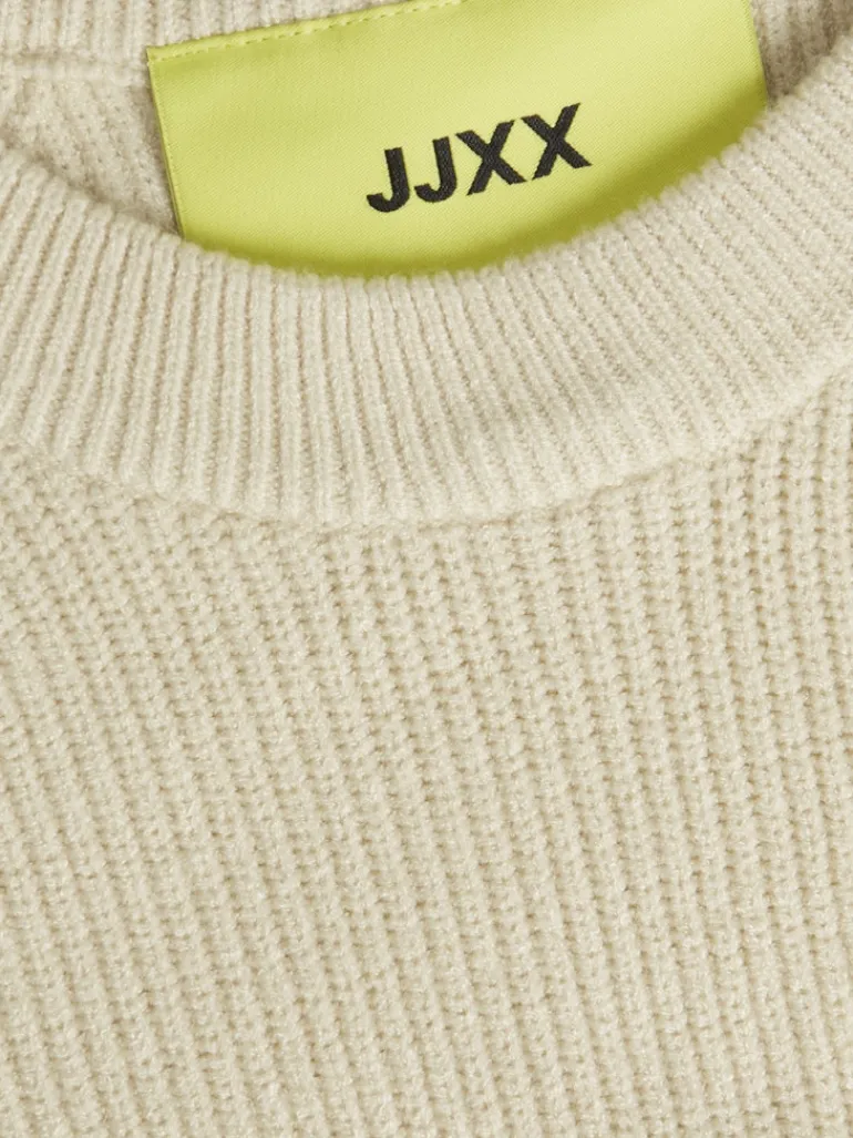 JXTILDE CREW NECK KNIT bone white