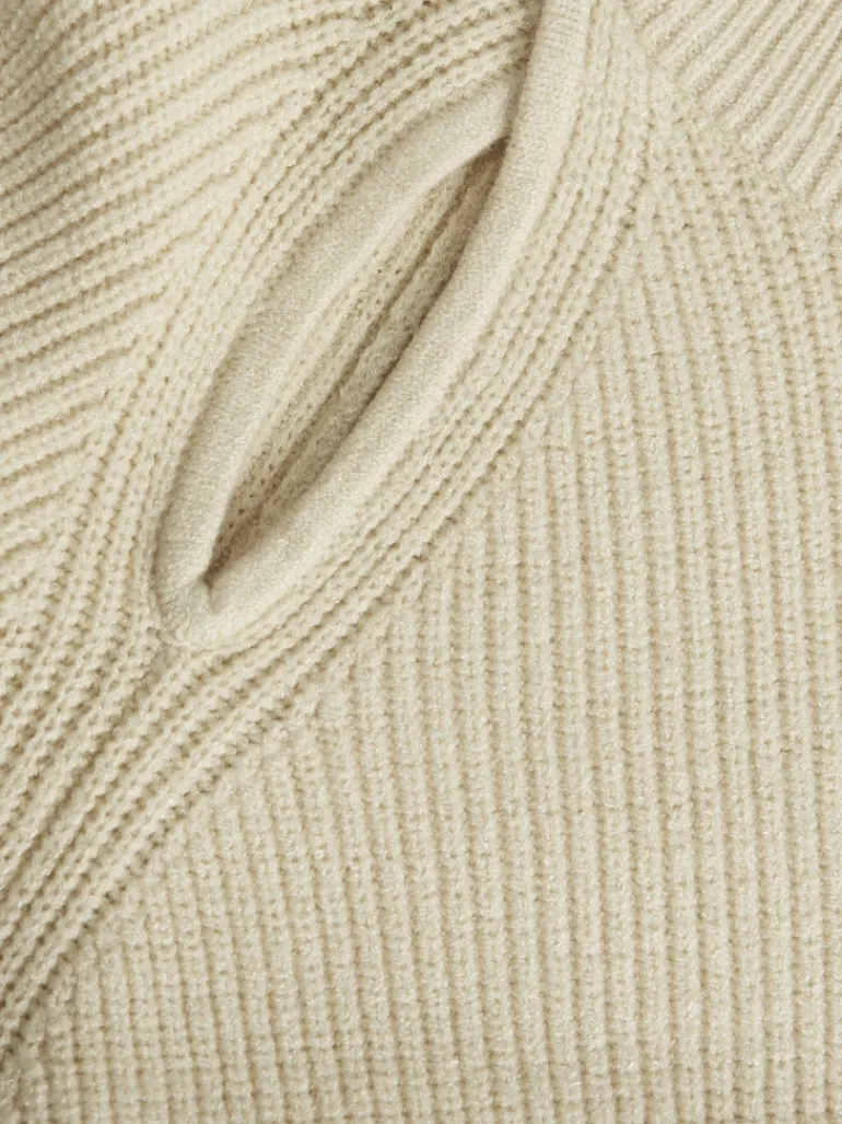 JXTILDE CREW NECK KNIT bone white