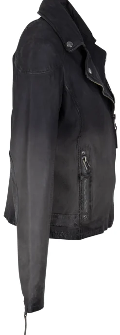 KANDY LAMOV - Lederjacke dusty blue