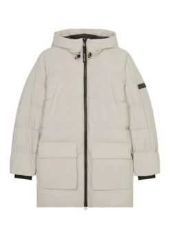 Kapuzen-Daunenjacke regular dapple gray
