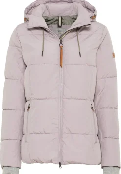 Kapuzenjacke aus recyceltem Polyester light mauve