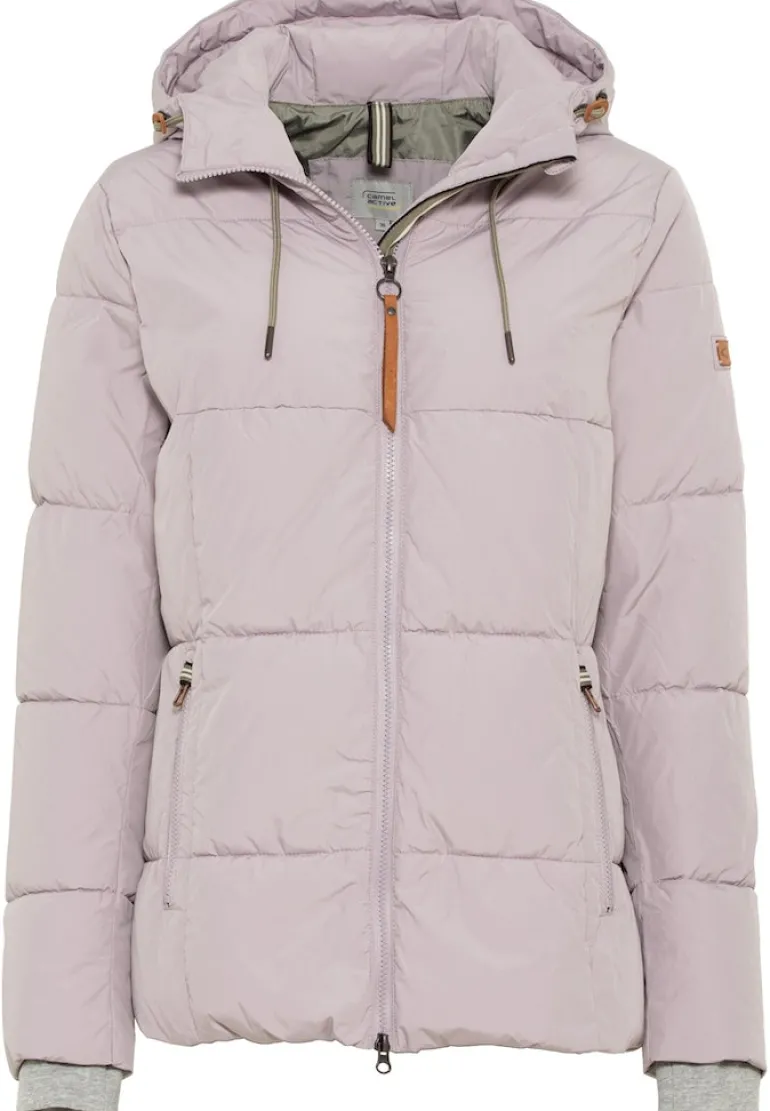 Kapuzenjacke aus recyceltem Polyester light mauve