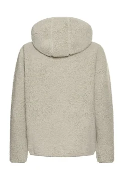 Kapuzenpullover aus Teddyfleece eukalyptus