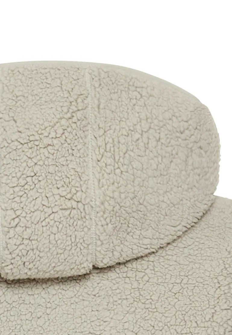 Kapuzenpullover aus Teddyfleece eukalyptus
