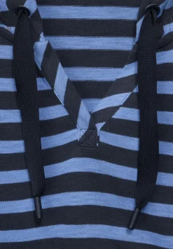 Kapuzenshirt mit Streifen deep blue