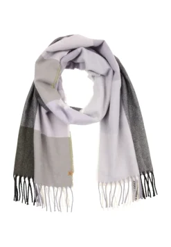 Karoschal mit Fransen misty lilac