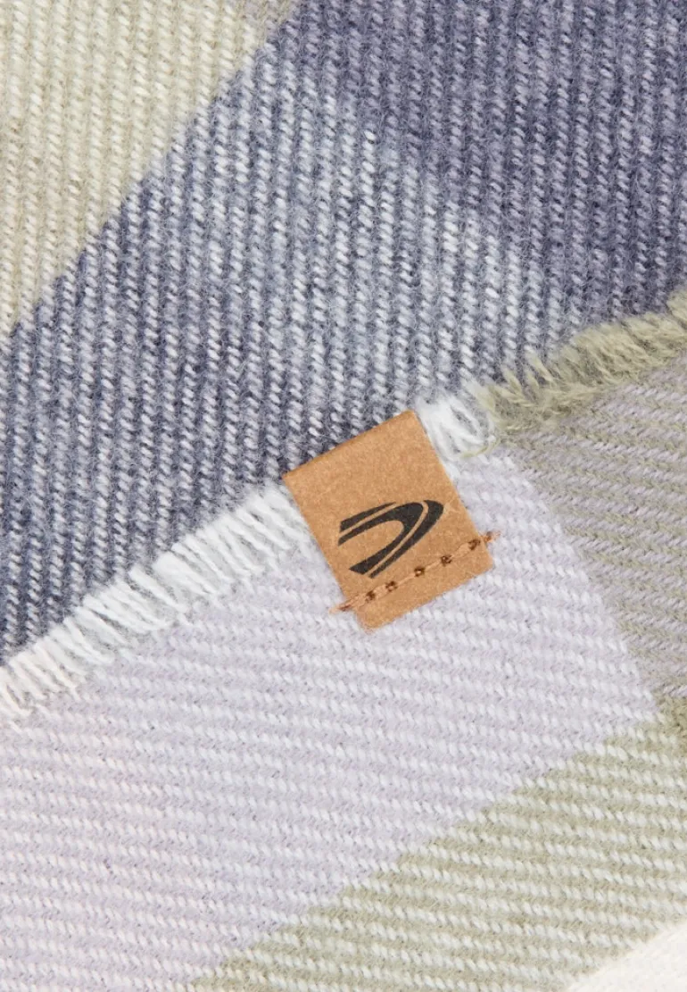 Karoschal mit Fransen night blue