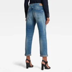 Kate Boyfriend Wmn light indigo aged