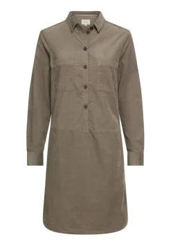 Kleid aus reiner Baumwolle shadow khaki
