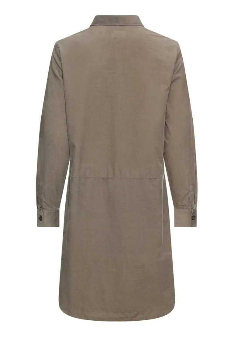 Kleid aus reiner Baumwolle shadow khaki