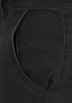 Knitted Cargo Jogging Pants black