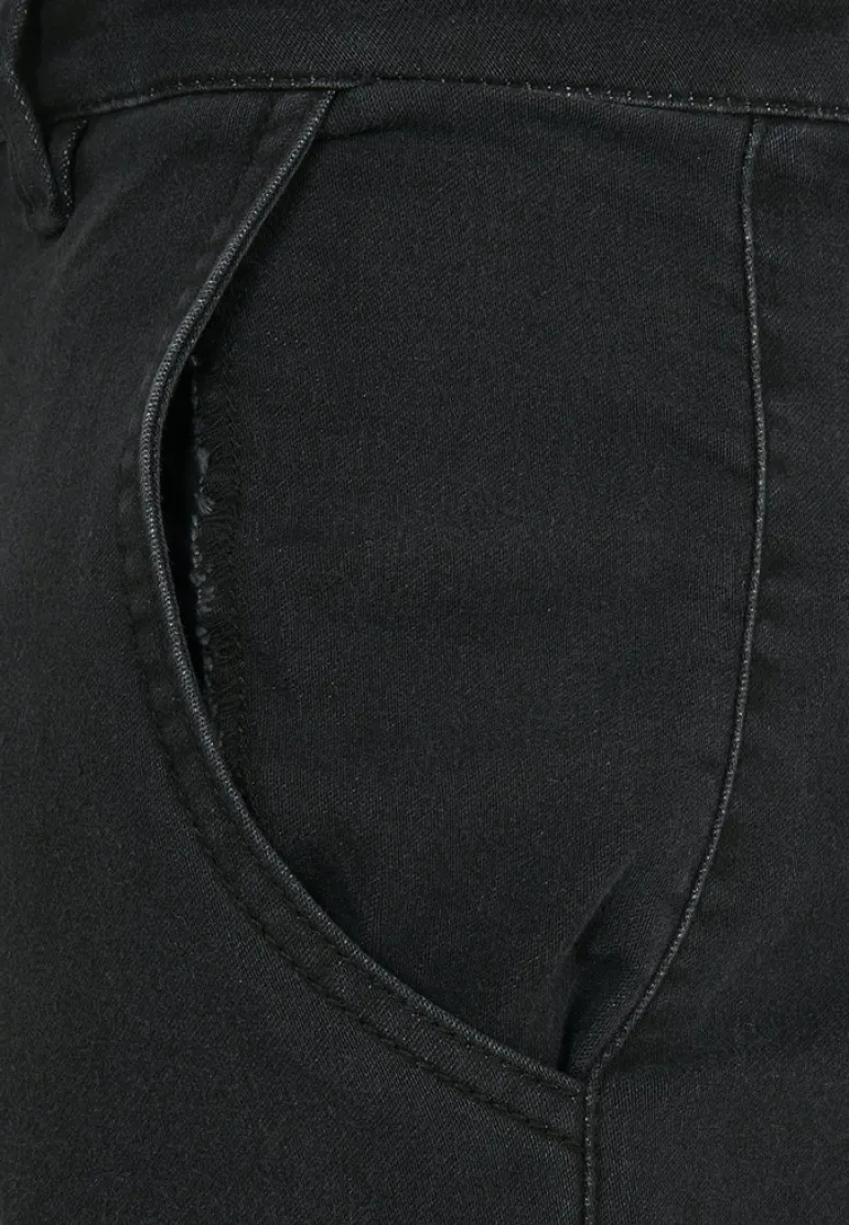 Knitted Cargo Jogging Pants black