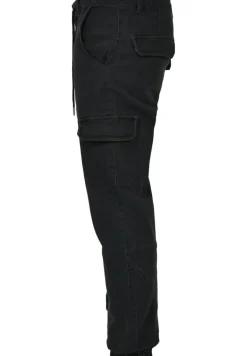 Knitted Cargo Jogging Pants black