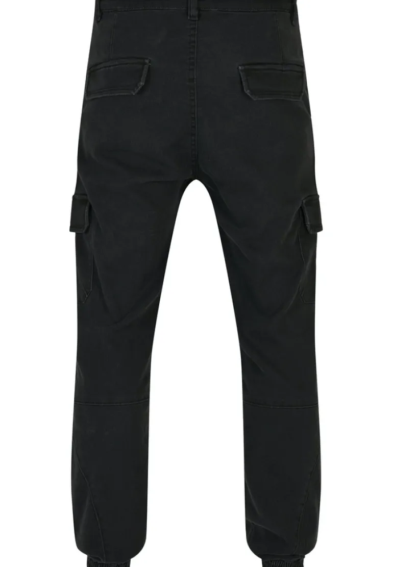 Knitted Cargo Jogging Pants black