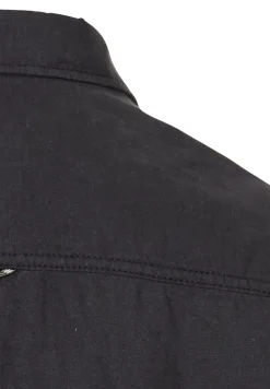 Kurzarmhemd aus einem Baumwoll-Leinenmix dark navy