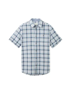 Kurzarmhemd mit Karomuster light blue multicolor check