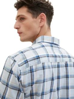 Kurzarmhemd mit Karomuster light blue multicolor check