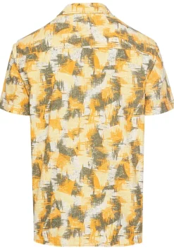 Kurzarmhemd mit Strukturmuster dusty citron