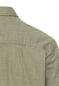 Kurzarmhemd mit Strukturmuster khaki