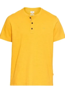 Kurzarm Henley aus Organic Cotton sunflower