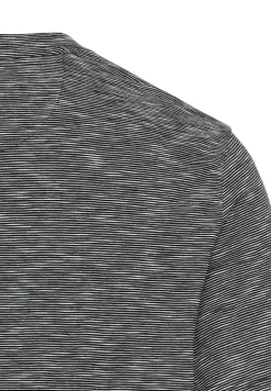 Kurzarm Henley aus reiner Baumwolle night blue