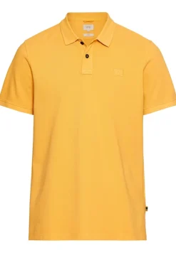 Kurzarm Poloshirt aus Baumwolle sunflower