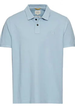 Kurzarm Poloshirt aus Baumwolle smoke blue