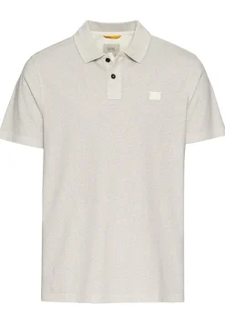 Kurzarm Poloshirt aus reiner Baumwolle ecru