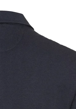 Kurzarm Poloshirt aus reiner Baumwolle dark navy
