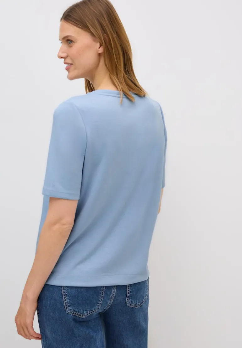 Kurzarmsweatshirt mountain blue