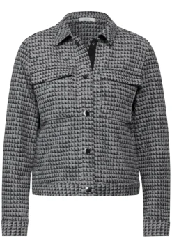 Kurze Jaquard Jacke black