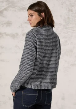Kurze Jaquard Jacke black