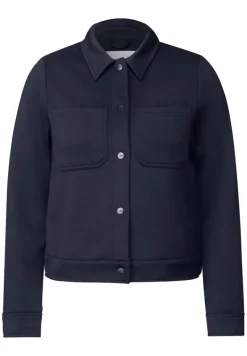 Kurze Sweatjacke universal blue