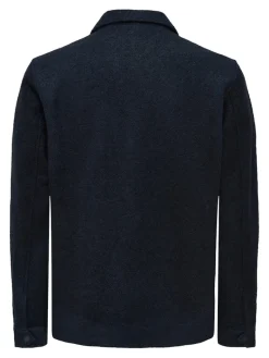 Kurze Wolljacke Dex dark navy