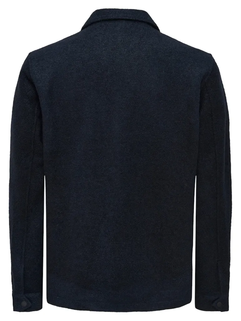 Kurze Wolljacke Dex dark navy