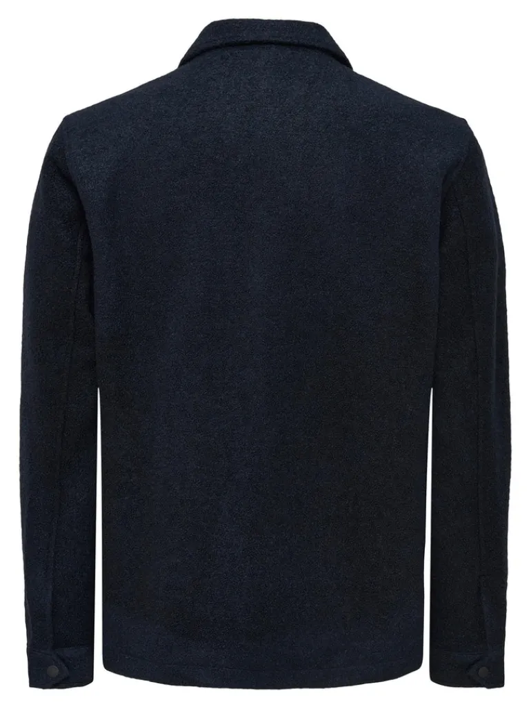 Kurze Wolljacke Dex dark navy