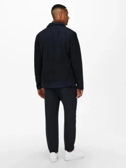 Kurze Wolljacke Dex dark navy