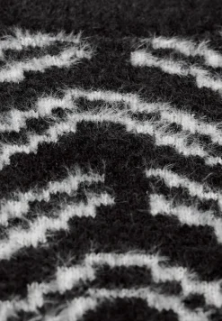 Kuscheliger Jaquard Pullover black