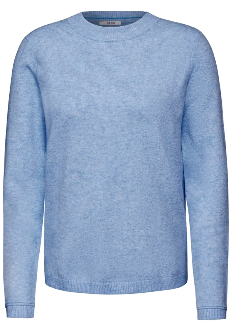 Kuscheliger Pullover whisper blue melange