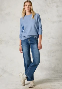Kuscheliger Pullover whisper blue melange