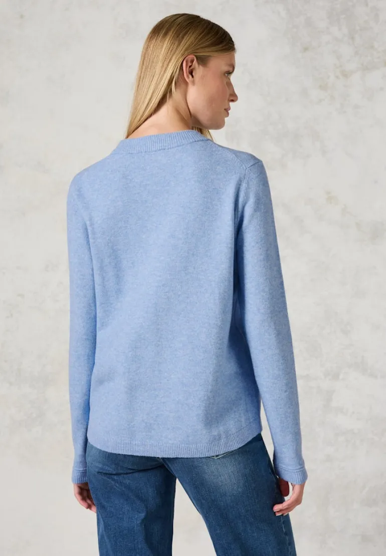 Kuscheliger Pullover whisper blue melange