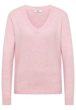 Kuscheliger V-Neck Pullover blossom glow melange