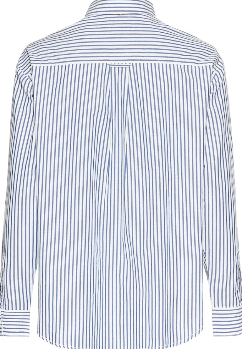Langarmbluse mit Knopfleiste stripes