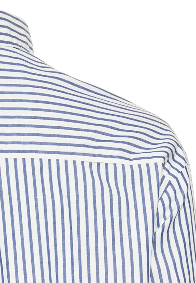 Langarmbluse mit Knopfleiste stripes