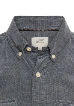 Langarmhemd mit aufgesetzten Taschen tinted blue