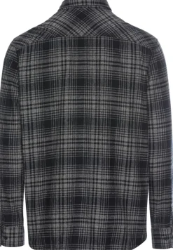 Langarmhemd mit Karomuster rock grey