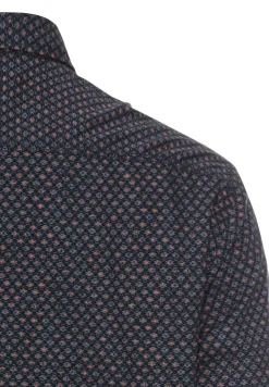 Langarmhemd mit Minimal-Print night blue