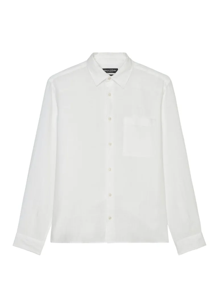 Langarm-Hemd regular white