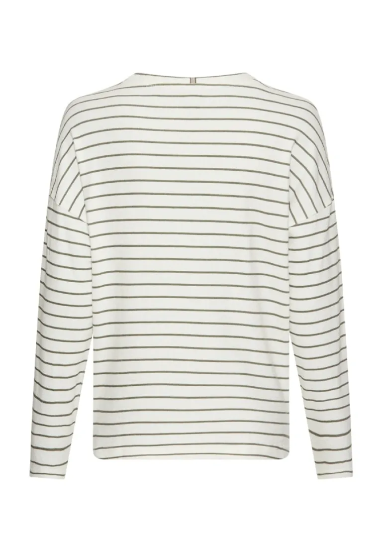 Langarmshirt aus reiner Baumwolle milk white- shadow k